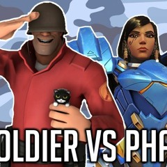 SOLDIER VS PHARAH RAP BATTLE By JT Music (Overwatch Vs TF2)