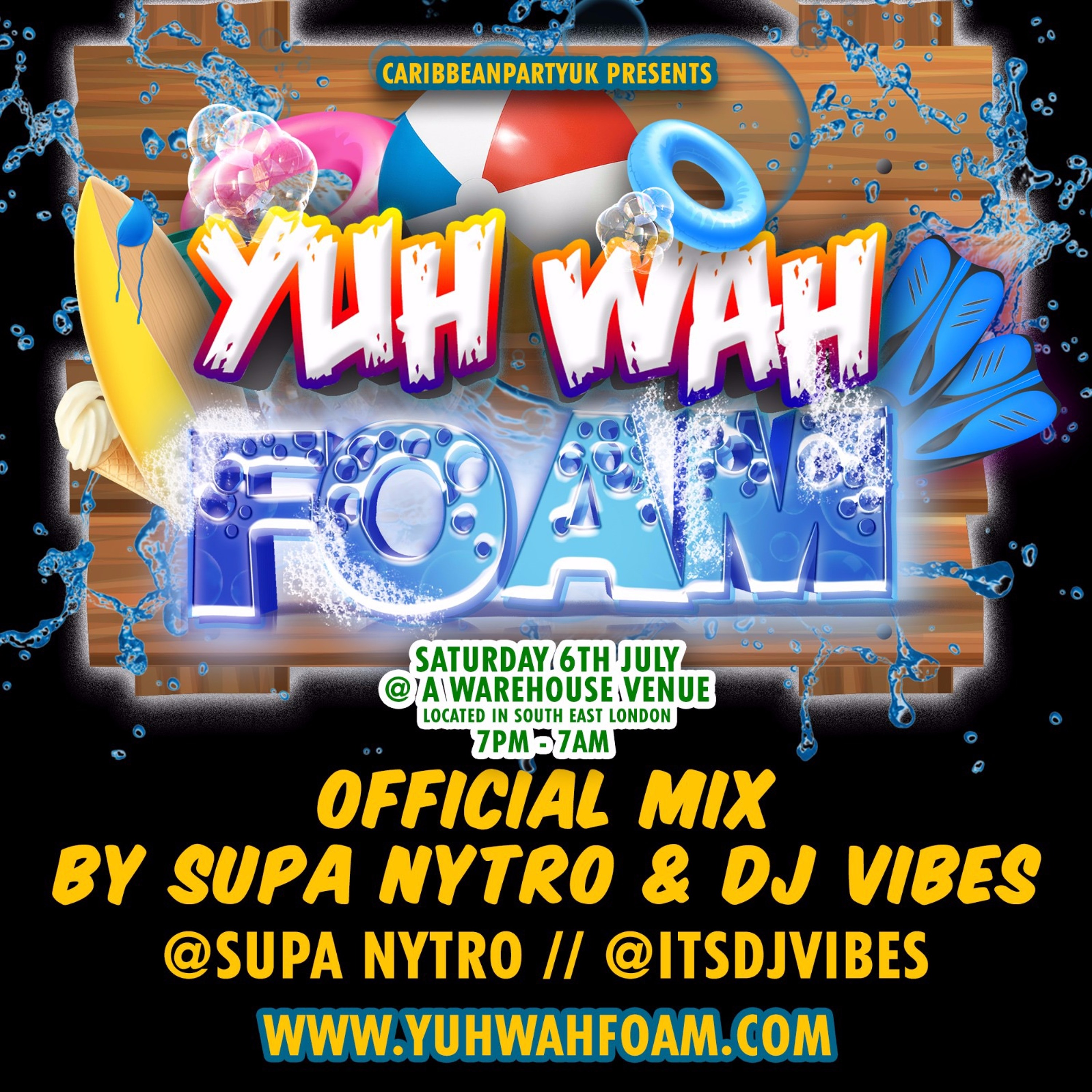 YUH WAH FOAM JULY 6TH @ a Secret Warehouse Location OFFICIAL MIX by @supanytro x @itsdjvibes episode artwork