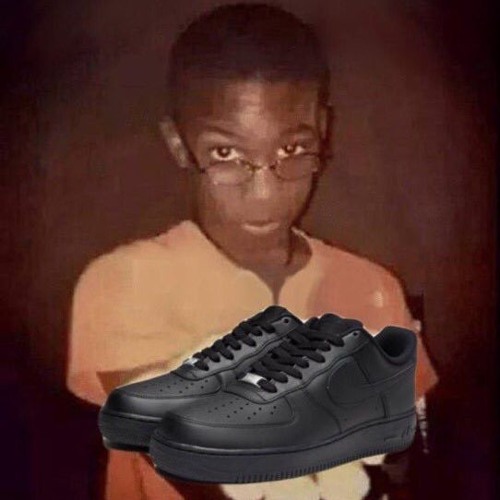 black air forces with spikes