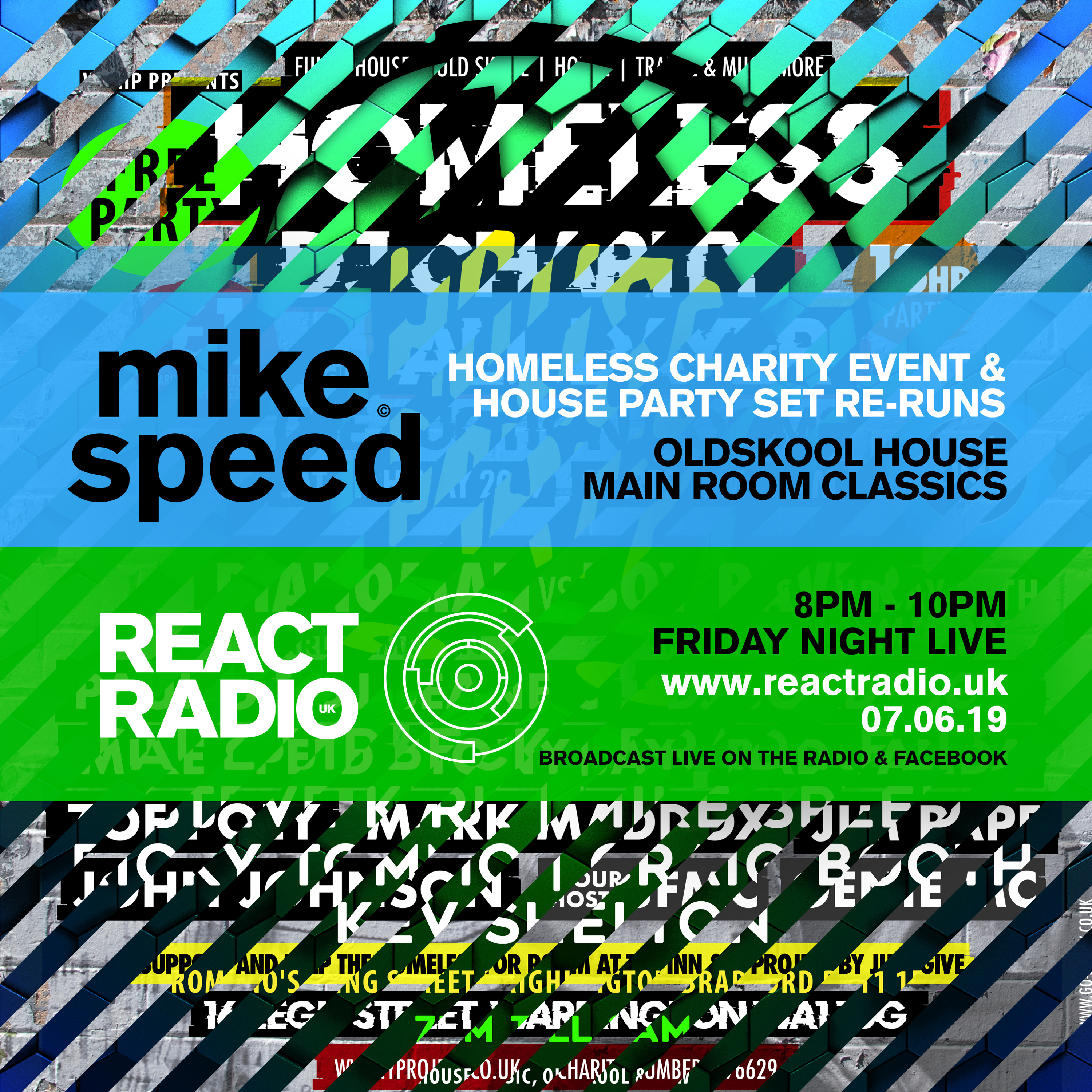 Mike Speed | React Radio UK Show | www.reactradio.uk | Underground & Oldskool Beats