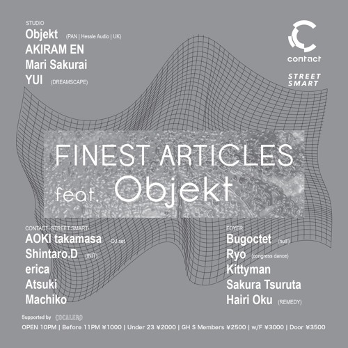 2019/1/25_FINEST ARTICLES @CONTACT_TOKYO