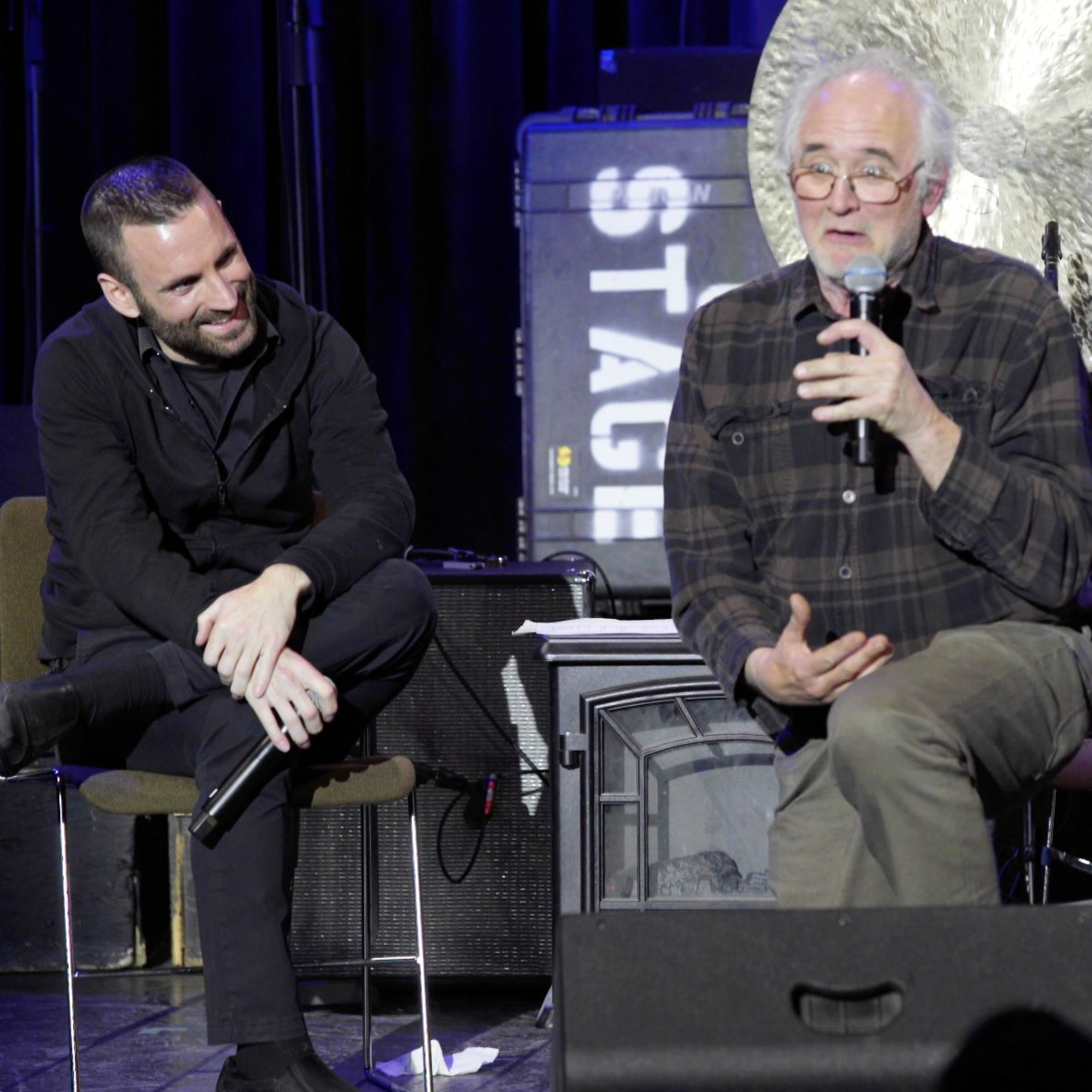 Onstage with Jim and Tom