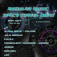 KalaJi Modular Performance At "Modular Music Space Travel Night" Barcelona 20 - 04 - 19