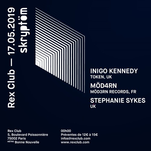 Inigo Kennedy @ Skryptöm, Rex Club, Paris, FR, 17 May 2019