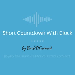 Short Countdown With Clock Preview - [Available On Audiojungle] - $1