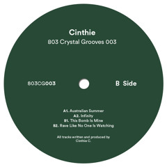 PREMIERE: Cinthie - Infinity [803 Crystal Grooves]