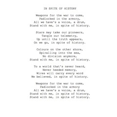 In Spite Of History