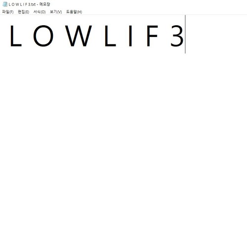 [Forever Childish X VANXIHA] L O W L I F 3 Vol. 1