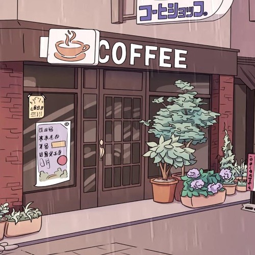 coffee shop ☕ a calm lofi hiphop mix (with rain/thunder)