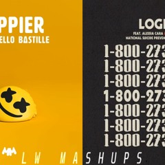 Happier Logic - Marshmello Ft. Bastille Vs Logic Ft. Khalid & Alessia Cara (LW MASHUPS ON YOUTUBE)