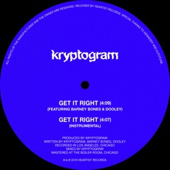 Get It Right [Kitsuné / Heartist Records]