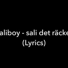 Saliboy - Sali Det Räcker