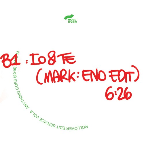 B1. Io E Te (Markeno Edit)[Anything Goes]