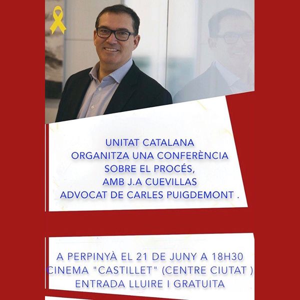Jaume Alonso-Cuevillas, advocat de Carles Puigdemont és avui a Perpinyà