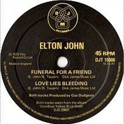 Stream Elton John - Funeral for a Friend_Love Lies Bleeding by Funkinova |  Listen online for free on SoundCloud