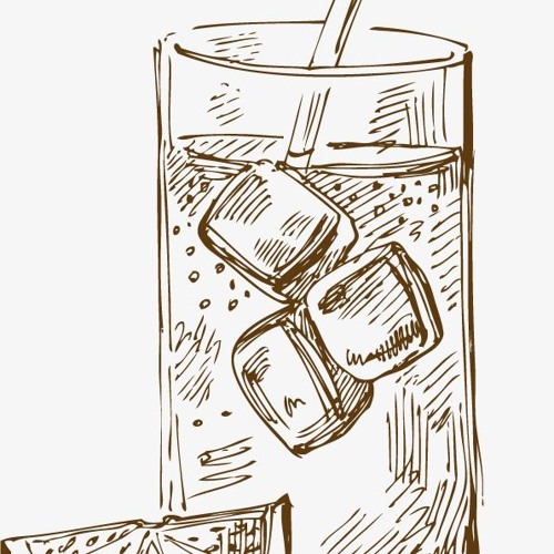 Single one line drawing hand holds glass milkshake with whipped cream  through torn white paper. Cold soft drink for summer. Sweet beverage. Tasty  and yummy fast food continuous line draw design vector