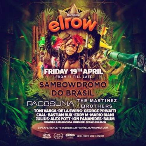 Listen to De la Swing - elrow Sambodromo Do Brasil Semana Santa 2019 by De  la Swing in El Row playlist online for free on SoundCloud