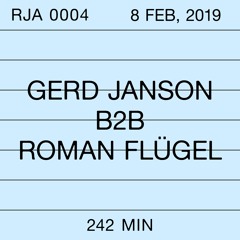 Robert Johnson Archive 0004: Gerd Janson b2b Roman Flügel