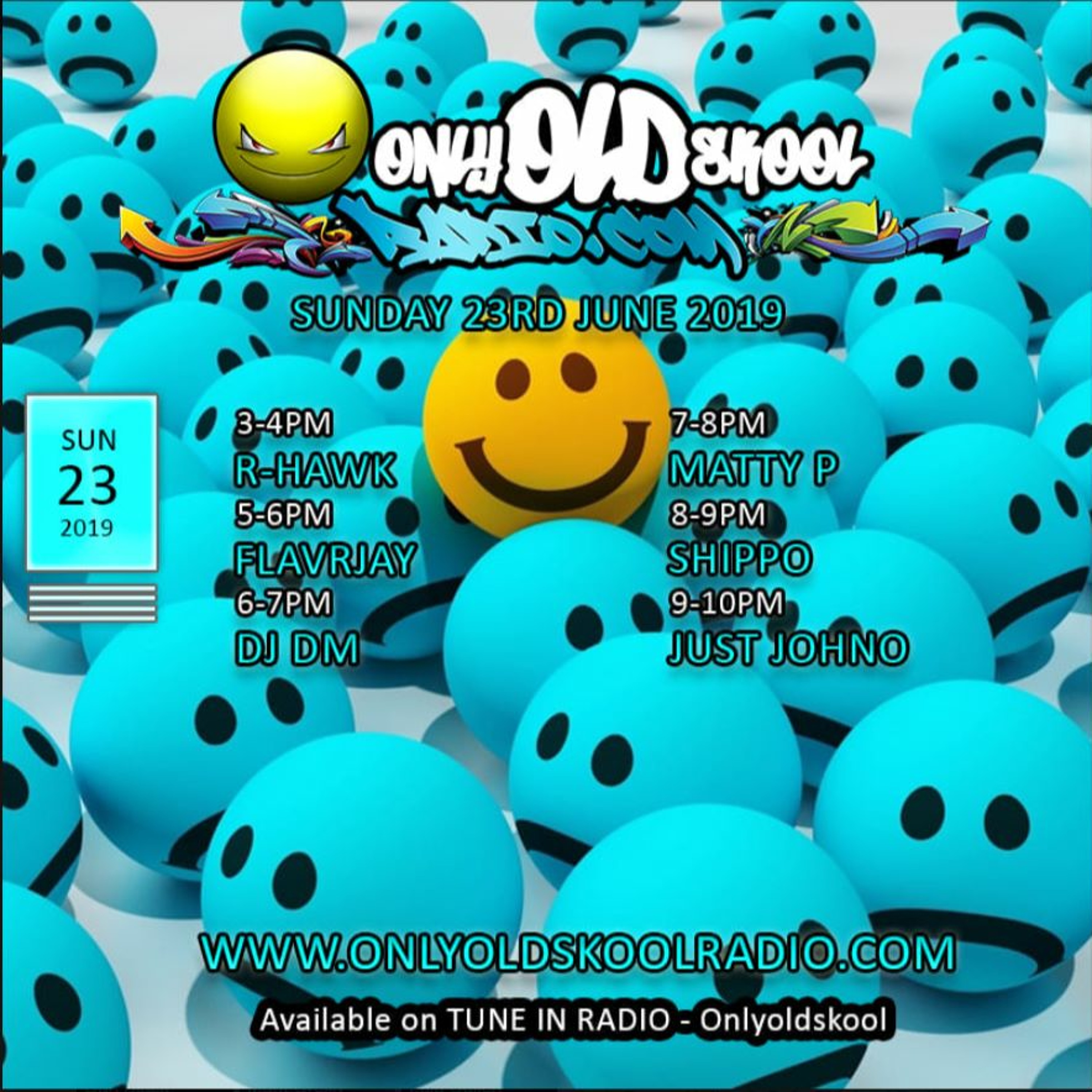 Sunday Open Decks. OldSkool Hardcore 90/94 selection with FLavRjay 23-6-19 episode artwork