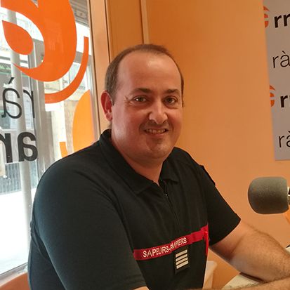 Aurélien Paris, comandant del servei d’operacions dels bombers de Perpinyà