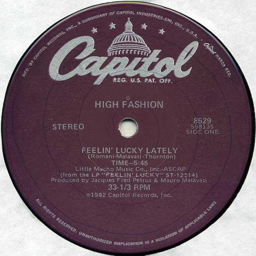 High Fashion - Feelin Lucky (Full Album) - YouTube