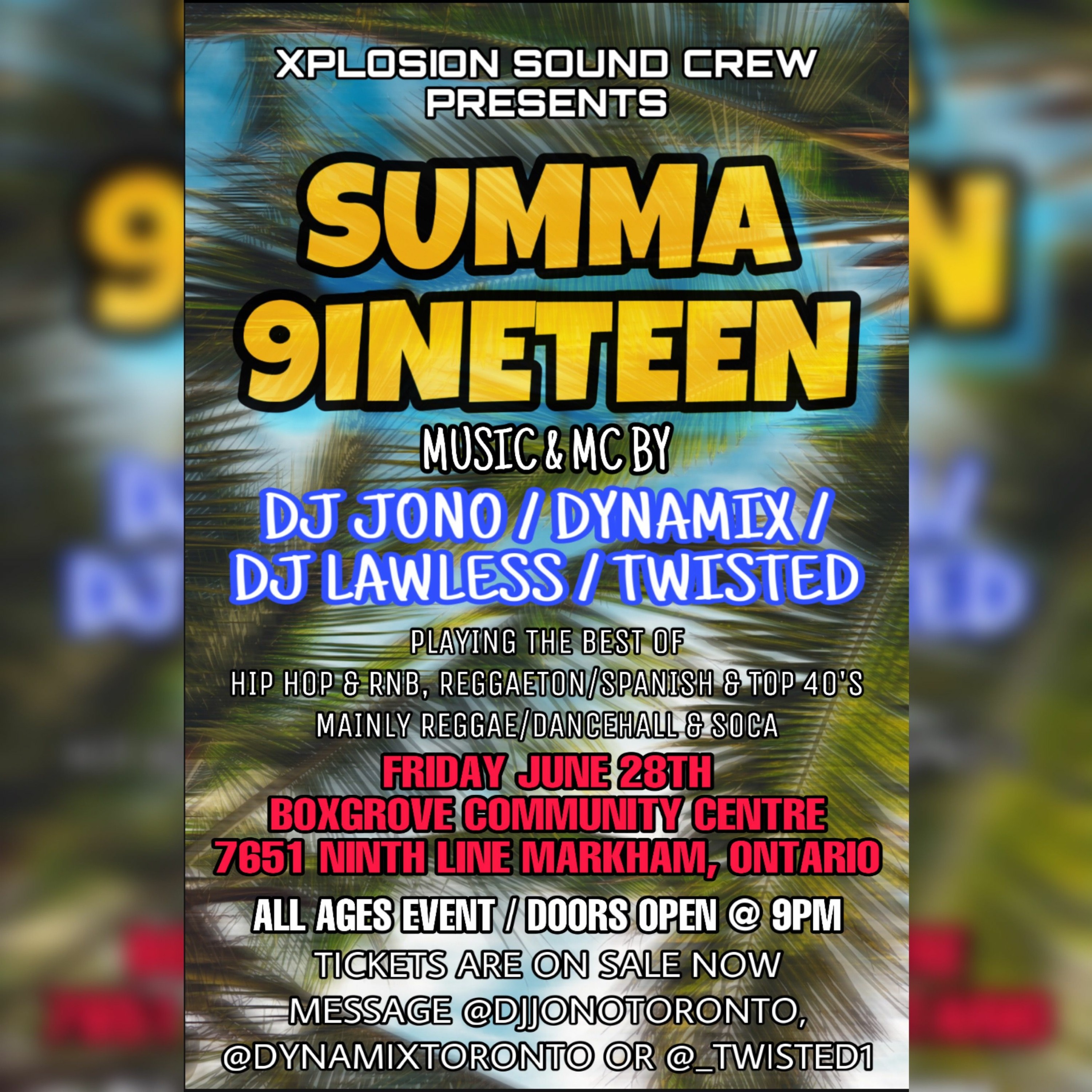 SUMMA 9INETEEN (LIVE AUDIO) @DJJONOTORONTO X @DJLAWLESSTORONTO X MC @ TWISTED1 (EXPLICIT CONTENT) episode artwork