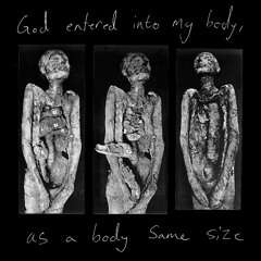 God entered into my body, as a body same size