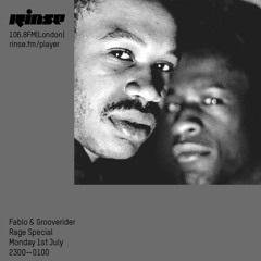 Fabio & Grooverider: Rage Special - 1st July 2019