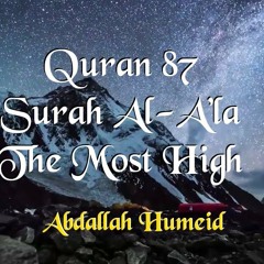 Surah Al-A'la (The Most High) | Beautiful Quran Recitation by Abdallah Humeid