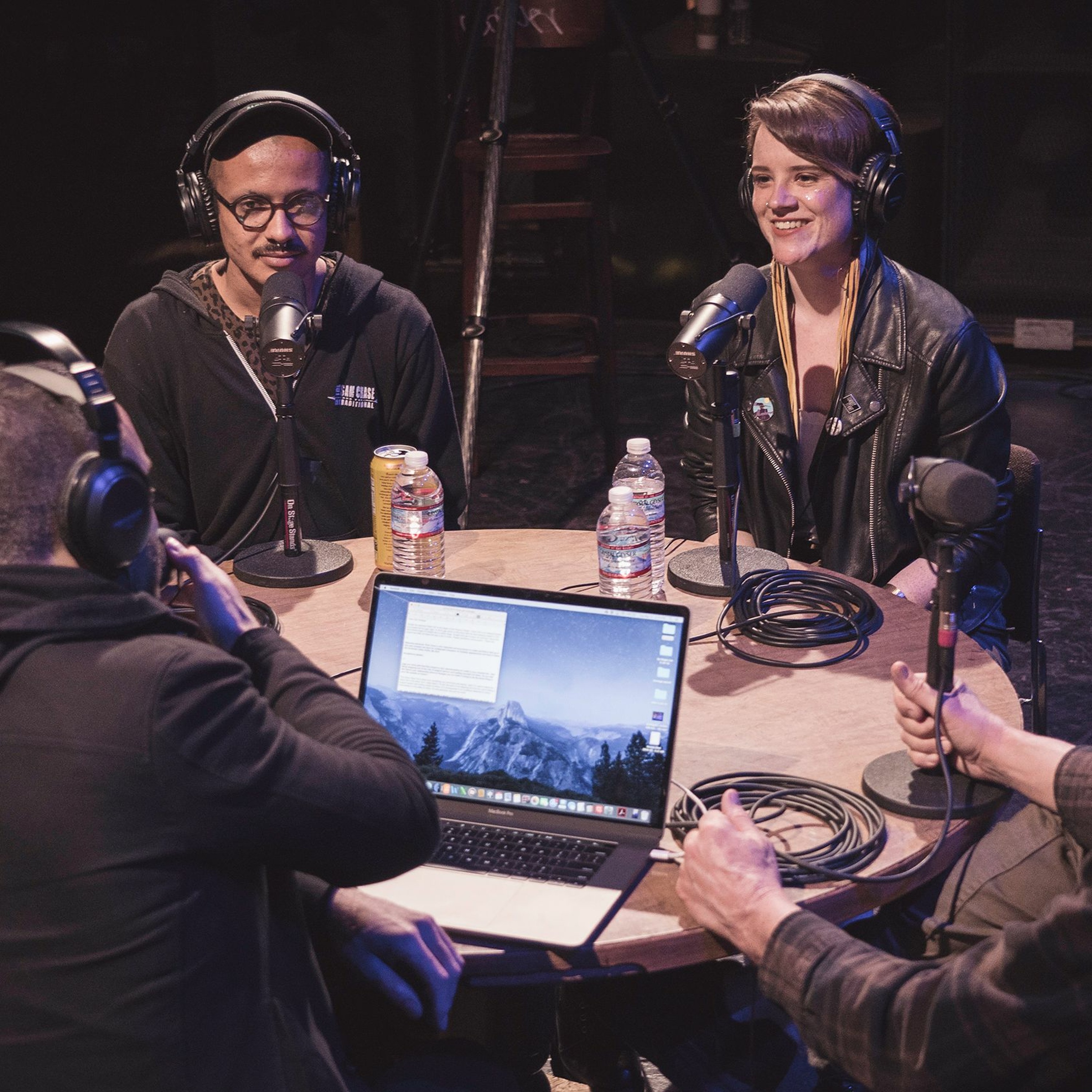 Onstage with Jim and Tom
