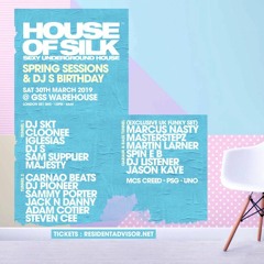 Jason Kaye - Live @ House of Silk - Spring Sessions Sat 30th March 2019 GSS Warehouse