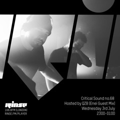 Critical Sound no.68 - Hosted by QZB (Enei Guest Mix) - 3rd July 2019
