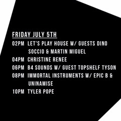 Let's Play House with guests Dino Soccio and Martin Miguel @ The Lot Radio 07 - 05 - 2019