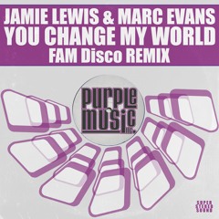 Jamie Lewis & Marc Evans - You Change My World (FAM Disco Remix)