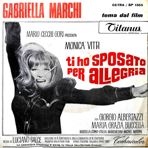Stream Ti Ho Sposato Per Allegria (Shake Drammatico) - Piero Piccioni by  delirious music | Listen online for free on SoundCloud