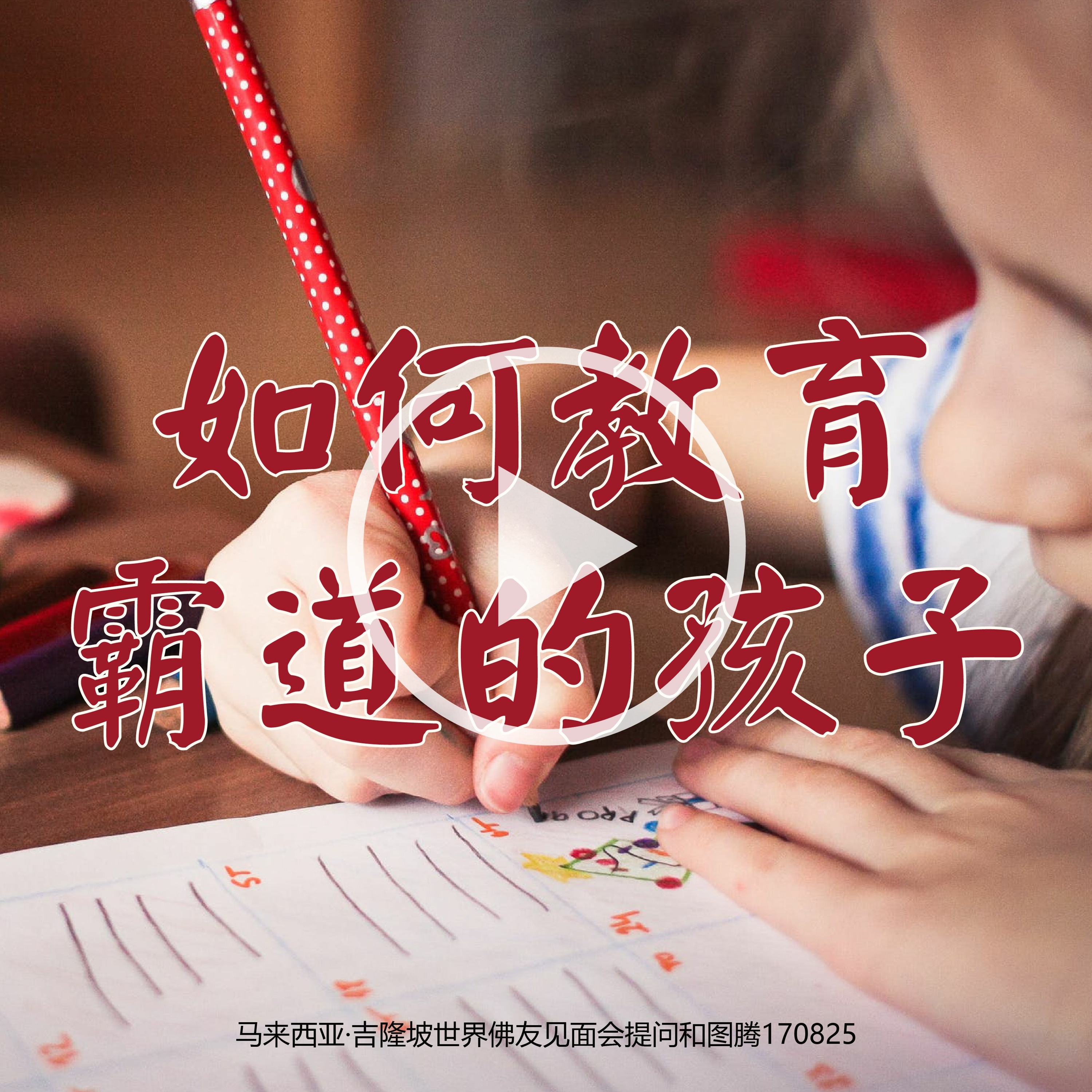 KL世界佛友见面会提问和图腾170825 (如何教育霸道的孩子) episode artwork