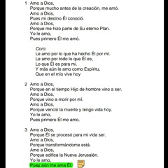 Amo a Dios (I love God because...)