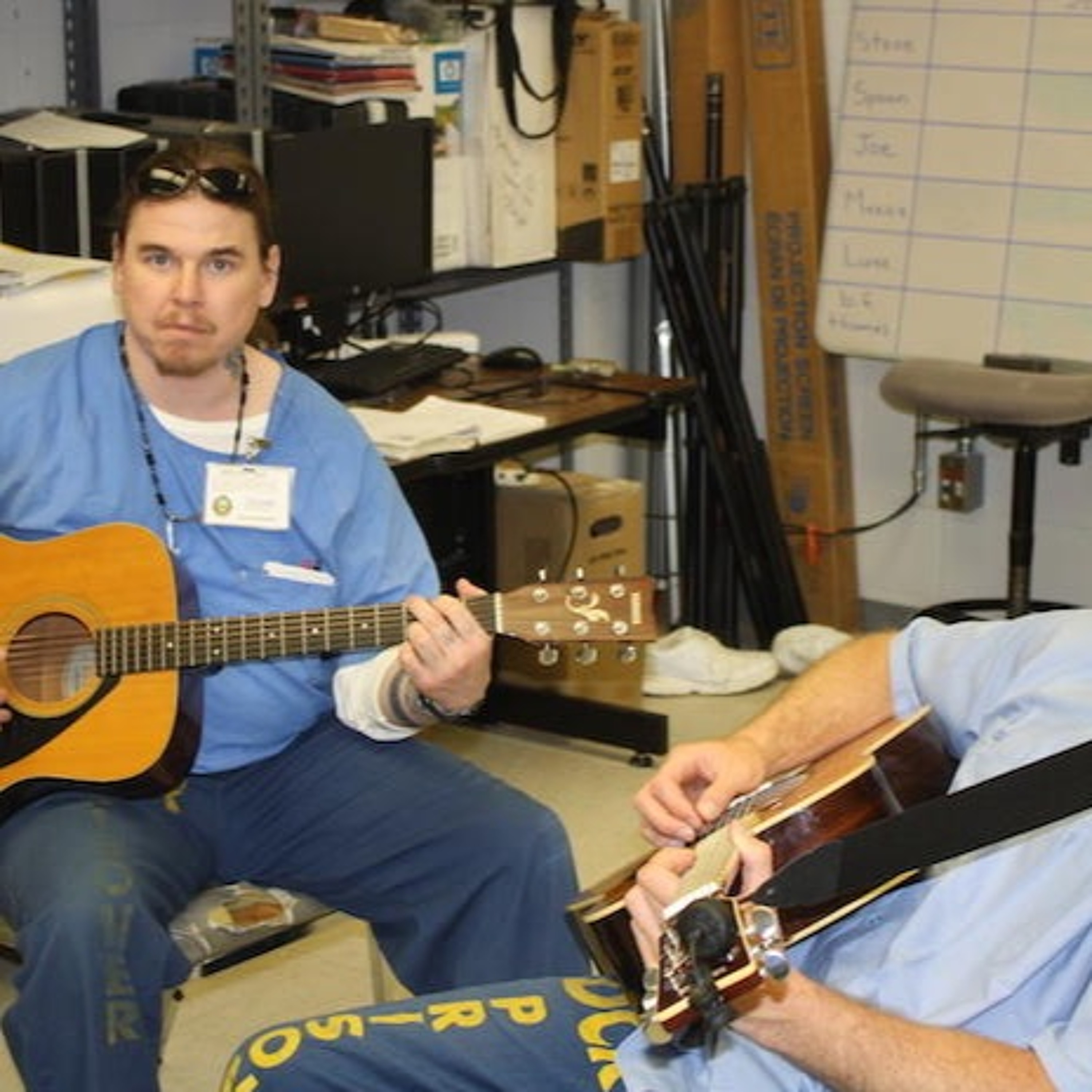 “When I play my guitar, I’m not in prison... I’m somewhere else” episode artwork