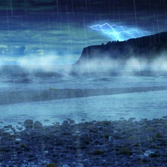 Rain And Thunder With Ocean Sounds (75 Minutes)
