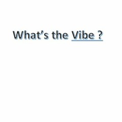 What's the Vibe? EPISODE 1 - What is the Vibe?