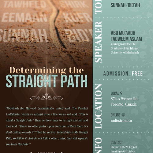 Determining the Straight Path - Shaykh Abū Muʿādh