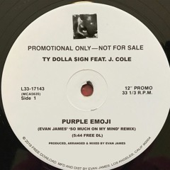 Ty Dolla $ign - Purple Emoji (Evan James' 'So Much On My Mind' Remix)