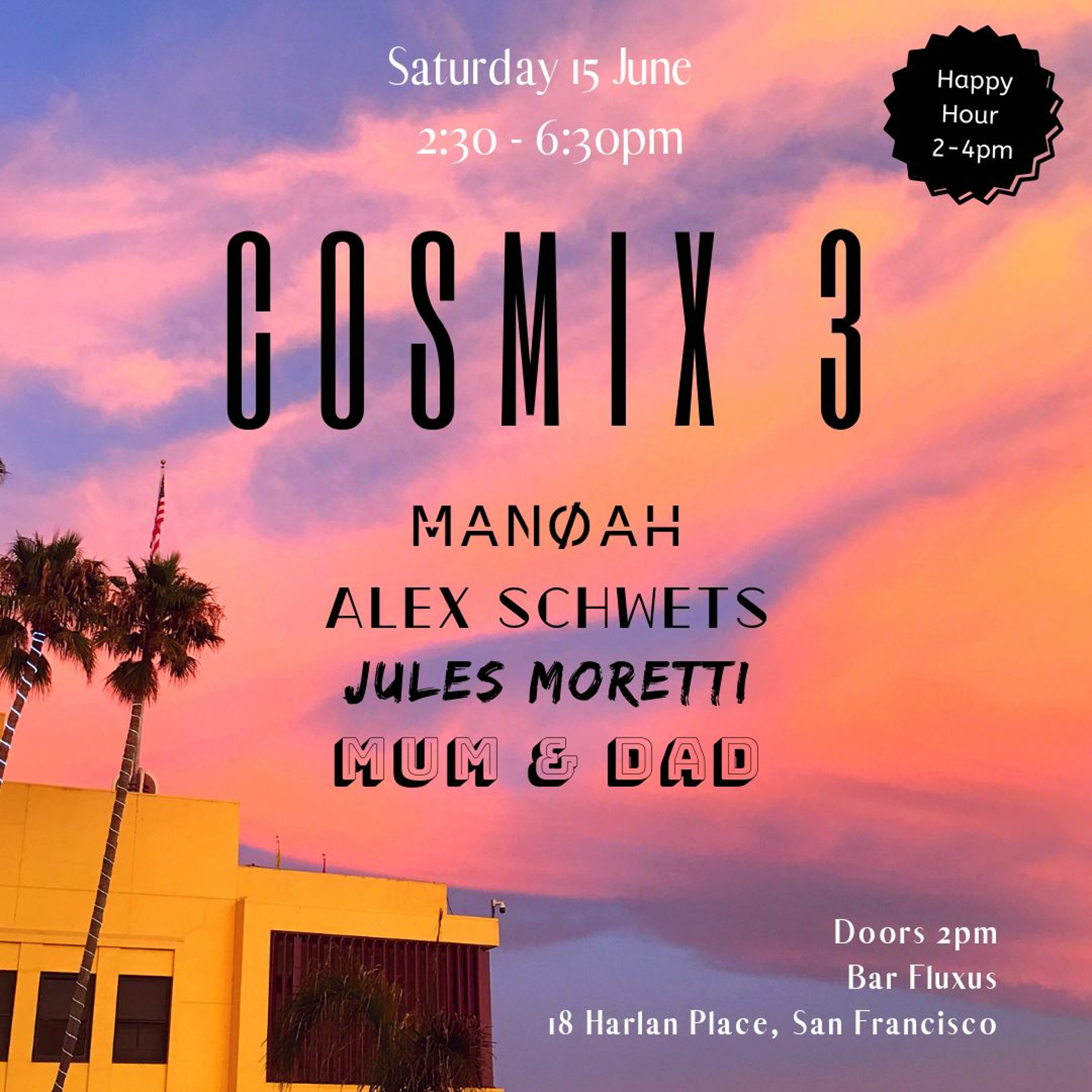 JM - Cosmix 3 @ Bar Fluxus SF - Jun 2019 episode artwork