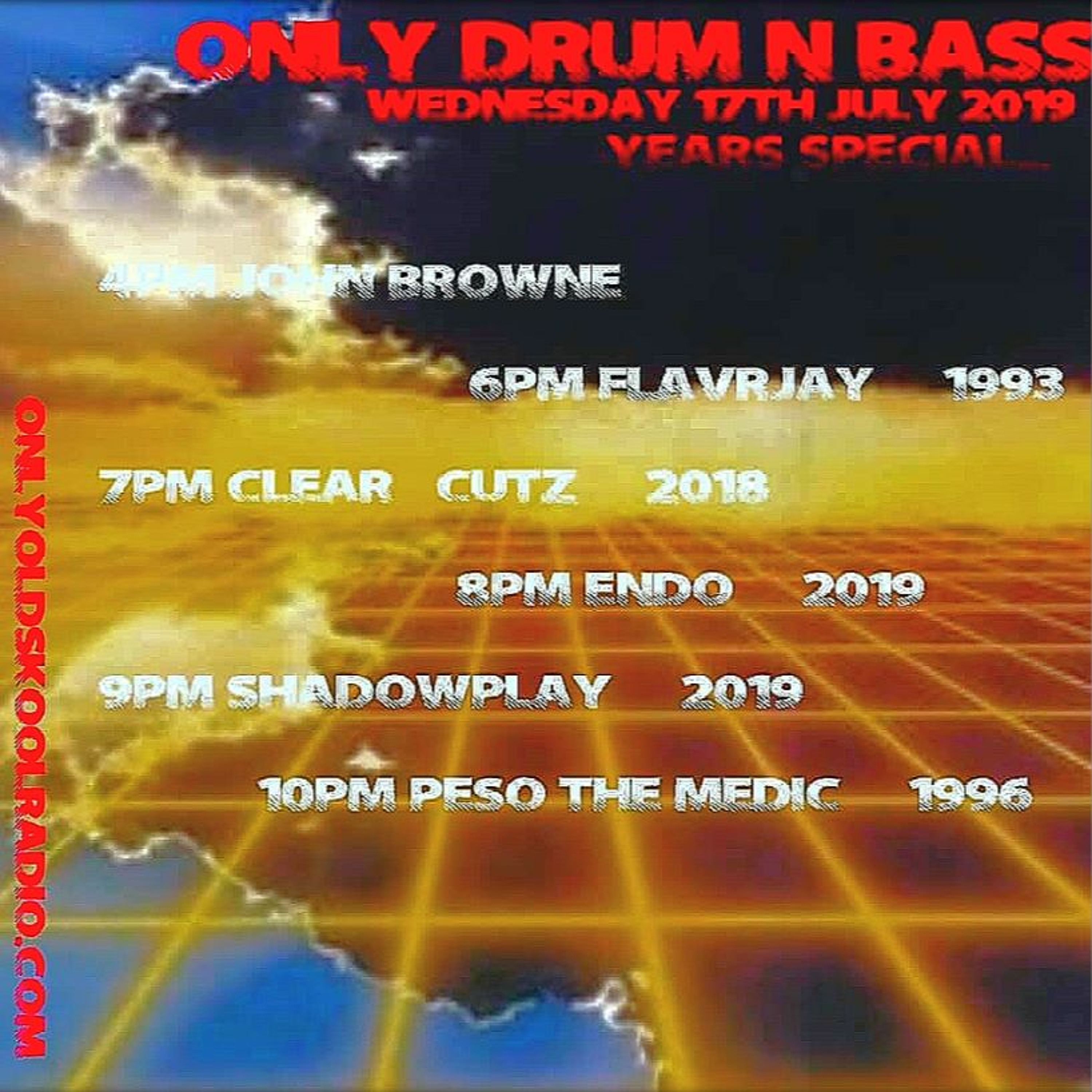 Only Drum 'n' Bass. 1993 Selected Year Edition 17-July-19 with FLavRjay episode artwork