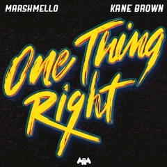 Marshmello & Kane Brown - One Thing Right (Audio)
