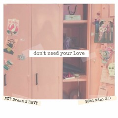 don't need your love (dnyl) - nct dream x hrvy cover