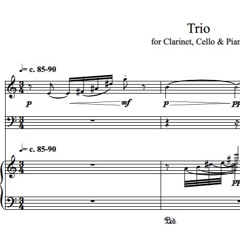 Trio For Clarinet, Cello & Piano