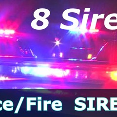 8 X Police Fire Emergency Siren Collection