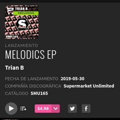 "Melodics Ep" By TRIAN B (Supermarket Records)