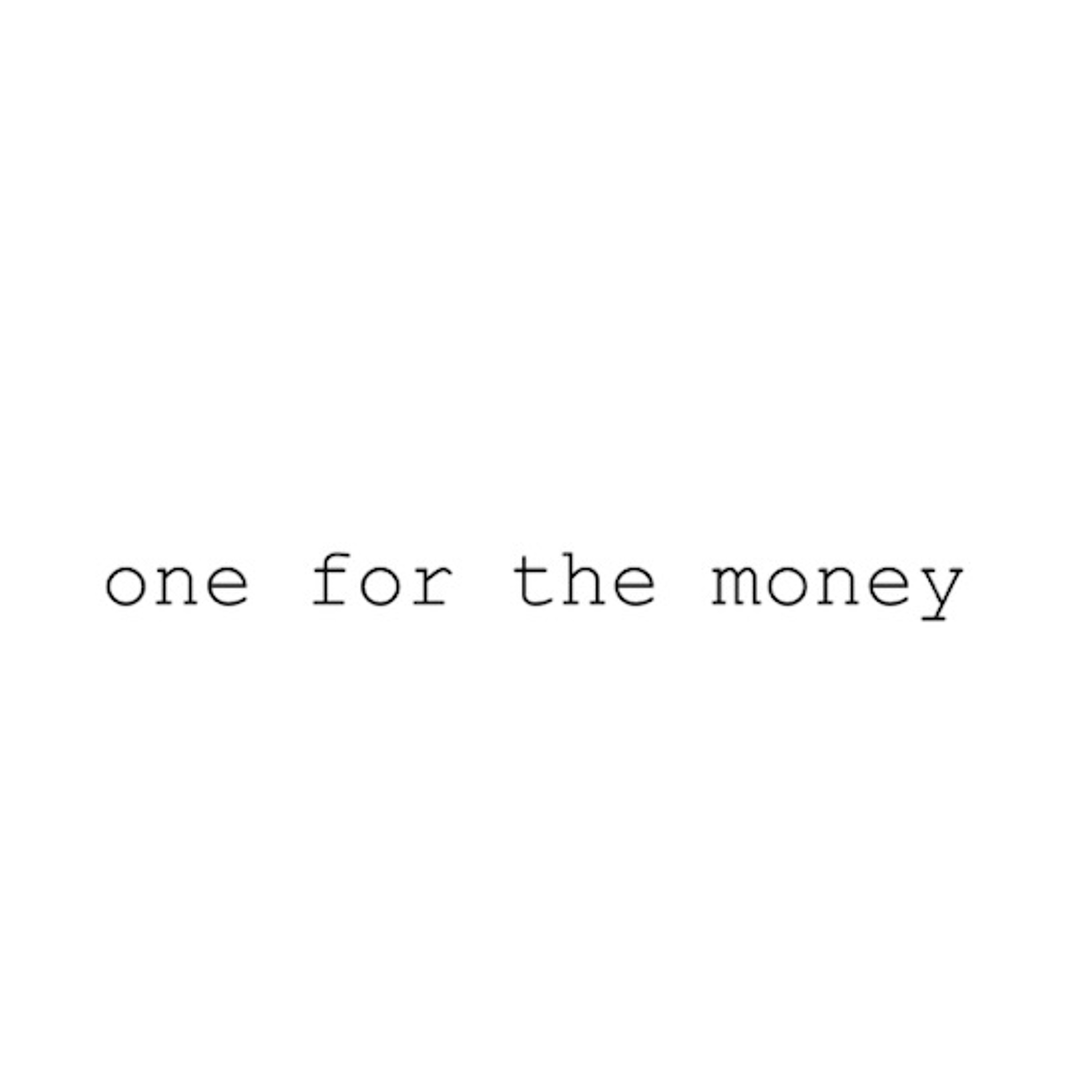 One For The Money (freestyle) episode artwork